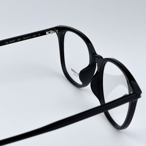 Saint Laurent SL724/F 001 BRAND NEW Eyeglasses Black Oval Women - Picture 8 of 10